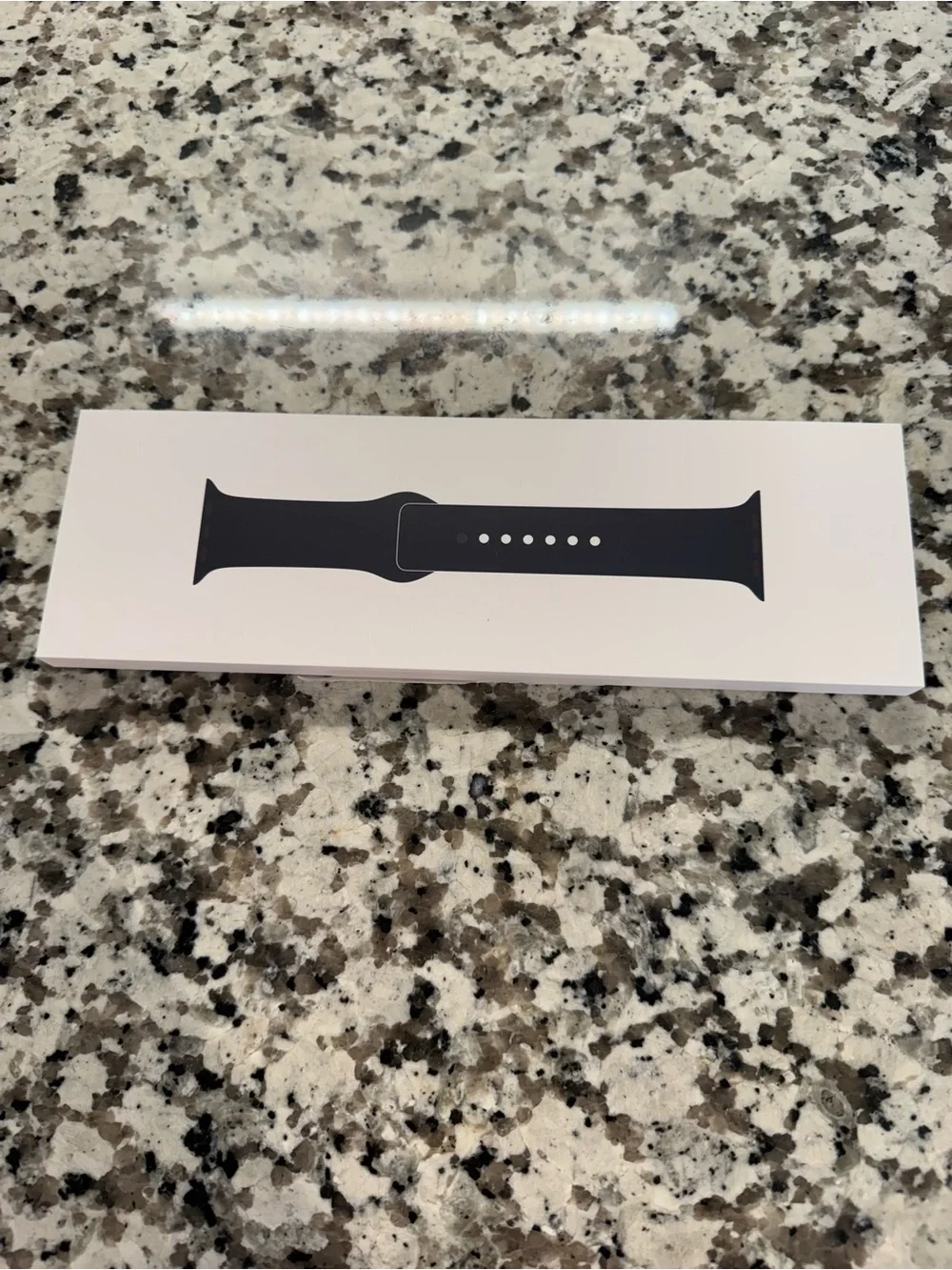 Apple Black Silicone Watch Band 46mm M/L